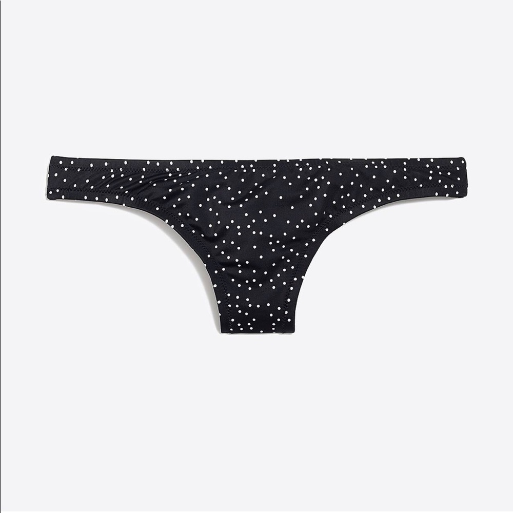 NWT J. Crew Scatter Dot Bikini Bottom, S